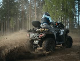 ATVs Traveling